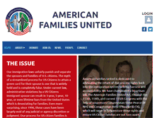 Tablet Screenshot of americanfamiliesunited.org